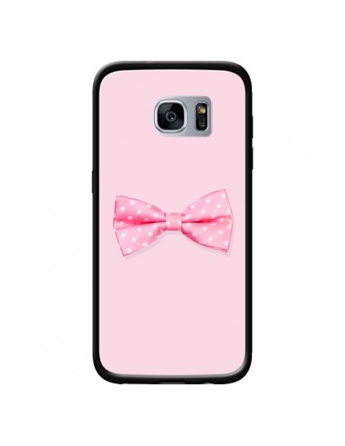 Coque Noeud Papillon Rose Girly Bow Tie pour Samsung Galaxy S7 - Laetitia