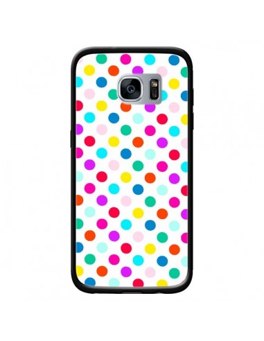 Coque Pois Multicolores pour Samsung Galaxy S7 - Laetitia