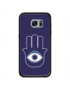 Coque Main de Fatma Oeil Bleu pour Samsung Galaxy S7 -...