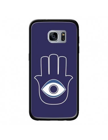 Coque Main de Fatma Oeil Bleu pour Samsung Galaxy S7 - Laetitia