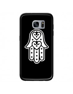 Coque Main de Fatma Oeil Noir pour Samsung Galaxy S7 -...