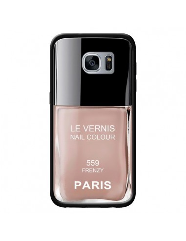 Coque Vernis Paris Frenzy Beige pour Samsung Galaxy S7 - Laetitia