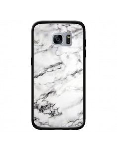 Coque Marbre Marble Blanc White pour Samsung Galaxy S7 -...