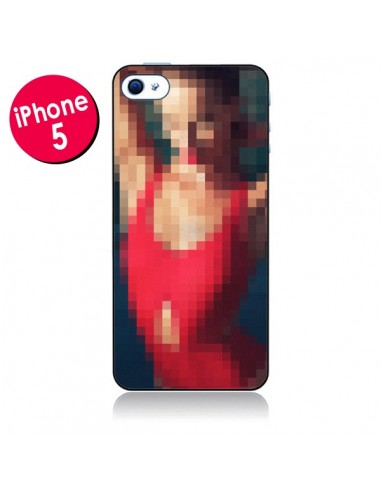 Coque Summer Girl Pixels pour iPhone 5 - Danny Ivan