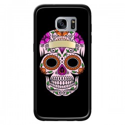 Coque Tête de Mort Mexicaine Multicolore pour Samsung...