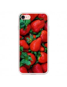 Coque iPhone 7/8 et SE 2020 Fraise Strawberry Fruit -...