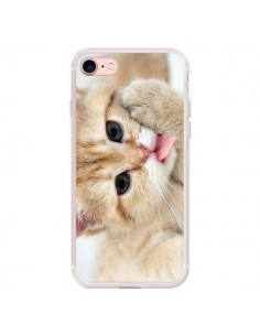 Coque iPhone 7/8 et SE 2020 Chat Cat Tongue - Laetitia