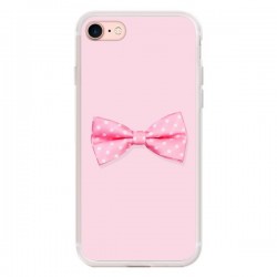 Coque iPhone 7/8 et SE 2020 Noeud Papillon Rose Girly Bow...