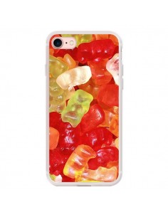 Coque iPhone 7/8 et SE 2020 Bonbon Ourson Multicolore...