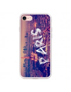 Coque iPhone 7/8 et SE 2020 Paris Tour Eiffel Tower Nuit...