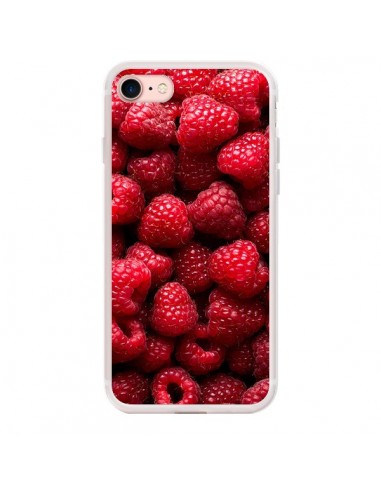 Coque iPhone 7/8 et SE 2020 Framboises Raspberry Fruit - Laetitia