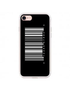 Coque iPhone 7/8 et SE 2020 Code Barres Blanc - Laetitia