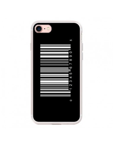 Coque iPhone 7/8 et SE 2020 Code Barres Blanc - Laetitia