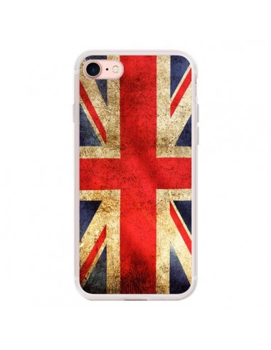 Coque iPhone 7/8 et SE 2020 Drapeau Angleterre Anglais UK - Laetitia