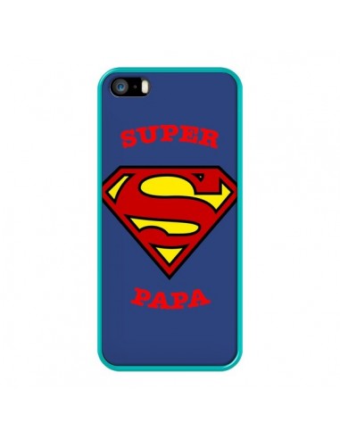 Coque iPhone 5/5S et SE Super Papa Superman - Laetitia