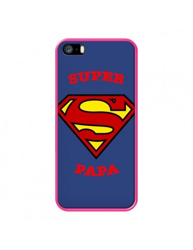 Coque iPhone 5/5S et SE Super Papa Superman - Laetitia