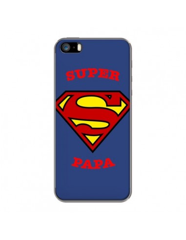 Coque iPhone 5/5S et SE Super Papa Superman - Laetitia