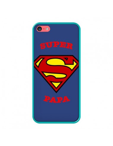 Coque iPhone 5C Super Papa Superman - Laetitia