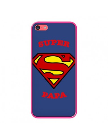 Coque iPhone 5C Super Papa Superman - Laetitia