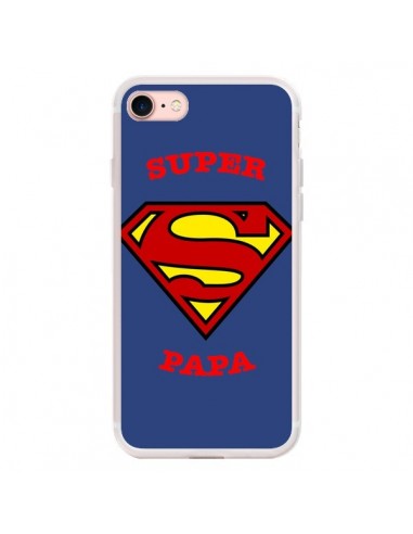 Coque iPhone 7/8 et SE 2020 Super Papa Superman - Laetitia