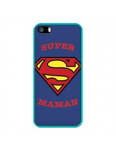 Coque iPhone 5/5S et SE Super Maman Superman - Laetitia 2
