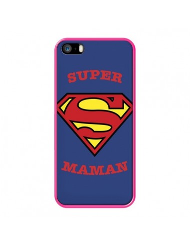 Coque iPhone 5/5S et SE Super Maman Superman - Laetitia