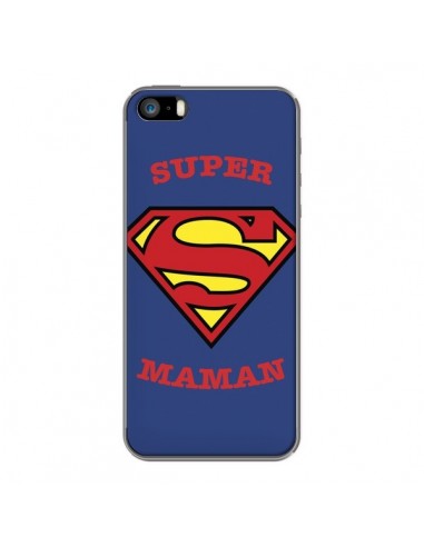 Coque iPhone 5/5S et SE Super Maman Superman - Laetitia