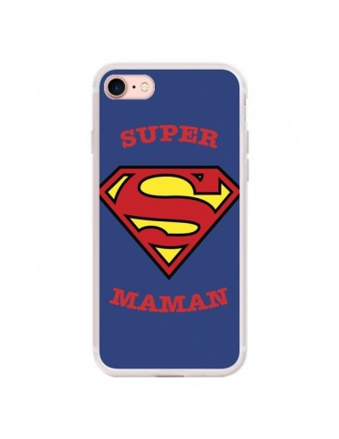 Coque iPhone 7/8 et SE 2020 Super Maman Superman - Laetitia