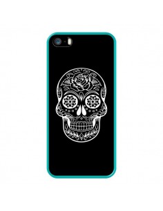 Coque iPhone 5/5S et SE Tête de Mort Mexicaine Blanche -... 2