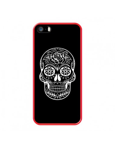 Coque iPhone 5/5S et SE Tête de Mort Mexicaine Blanche - Laetitia