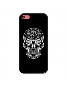 Coque iPhone 5C Tête de Mort Mexicaine Blanche - Laetitia