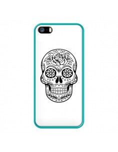 Coque iPhone 5/5S et SE Tête de Mort Mexicaine Noir -... 2