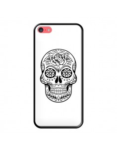 Coque iPhone 5C Tête de Mort Mexicaine Noir - Laetitia