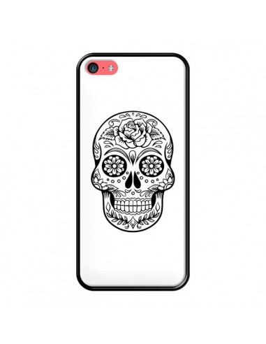 Coque iPhone 5C Tête de Mort Mexicaine Noir - Laetitia