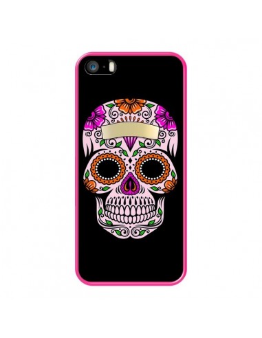 Coque iPhone 5/5S et SE Tête de Mort Mexicaine Multicolore - Laetitia