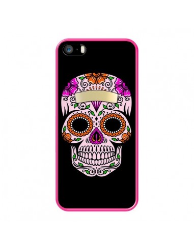 Coque iPhone 5/5S et SE Tête de Mort Mexicaine Multicolore - Laetitia