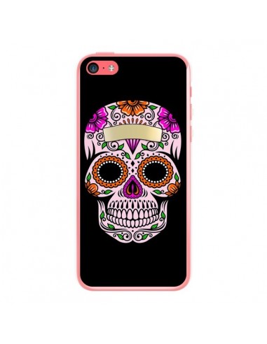 Coque iPhone 5C Tête de Mort Mexicaine Multicolore - Laetitia