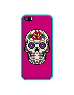 Coque iPhone 5/5S et SE Tête de Mort Mexicaine Rose... 2