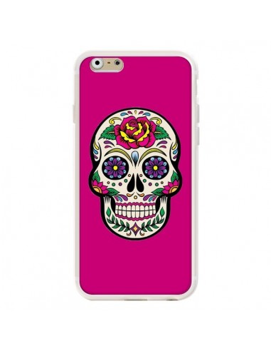 Coque iPhone 6 et 6S Tête de Mort Mexicaine Rose Fushia - Laetitia