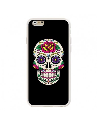 Coque iPhone 6 et 6S Tête de Mort Mexicaine Multicolore Noir - Laetitia