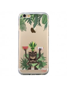 Coque iPhone 6 et 6S Tiki Thailande Jungle Bois...