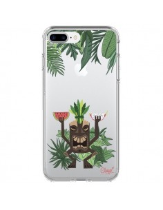 Coque iPhone 7 Plus et 8 Plus Tiki Thailande Jungle Bois...