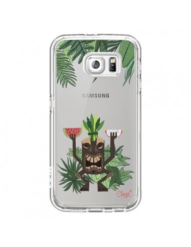 Coque Tiki Thailande Jungle Bois Transparente pour Samsung Galaxy S6 - Chapo