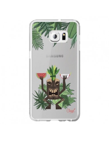 Coque Tiki Thailande Jungle Bois Transparente pour Samsung Galaxy S6 Edge Plus - Chapo