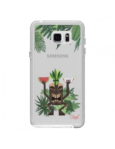 Coque Tiki Thailande Jungle Bois Transparente pour Samsung Galaxy Note 5 - Chapo