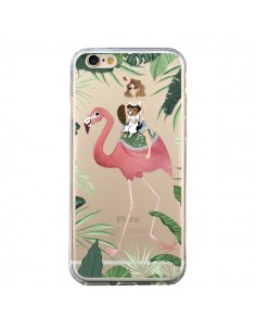 Coque iPhone 6 et 6S Lolo Love Flamant Rose Chien...