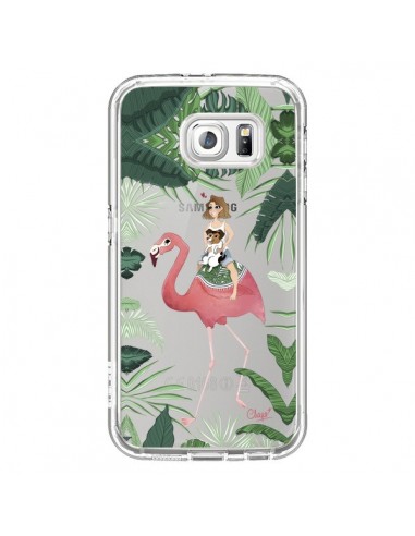 Coque Lolo Love Flamant Rose Chien Transparente pour Samsung Galaxy S6 - Chapo