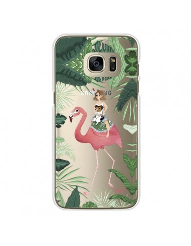 coque s7 samsung flamant rose