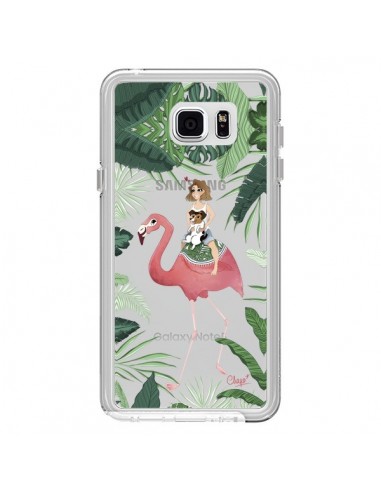 Coque Lolo Love Flamant Rose Chien Transparente pour Samsung Galaxy Note 5 - Chapo