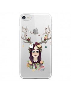 Coque iPhone 7/8 et SE 2020 Christmas Girl Femme Noel...